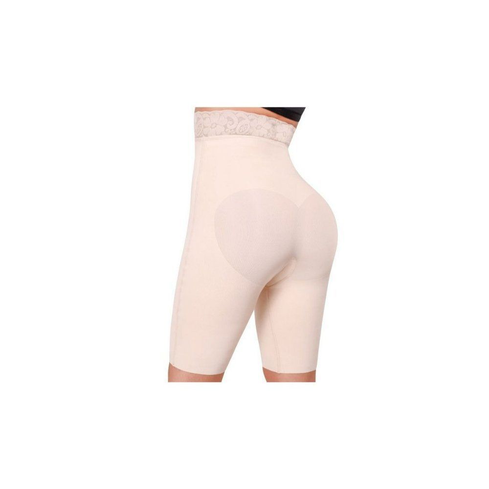 New Faja Colombiana Strapless Beige Nude Knee Length Butt Light Compression M‎